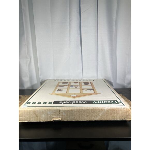 Country Woodworks House Shadow Box Fully Assembled - Picture 4 of 5